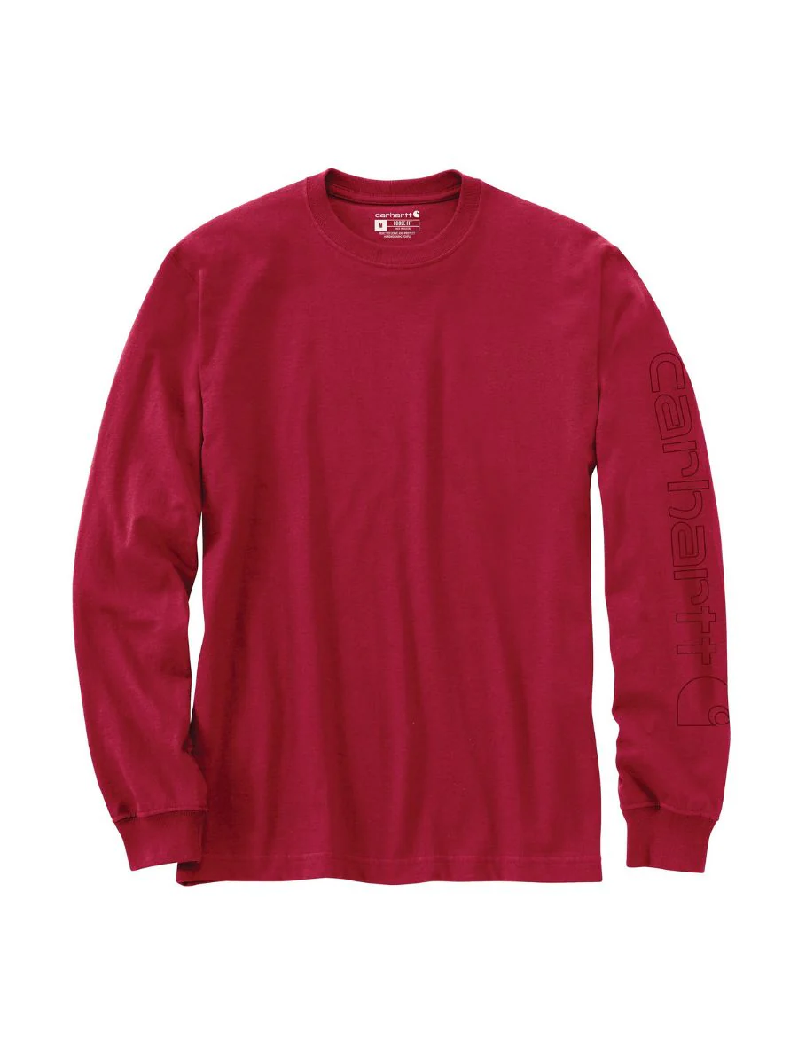 Carhartt Loose Fit Heavyweight Long Sleeve Logo Tee - Image 15
