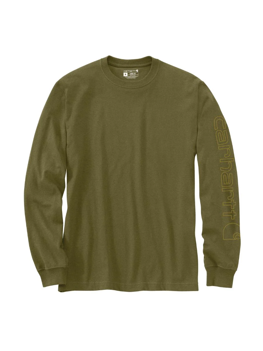 Carhartt Loose Fit Heavyweight Long Sleeve Logo Tee - Image 16