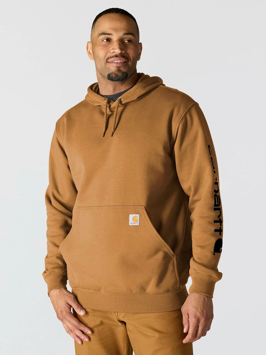 Carhartt Midweight Hooded Logo Hoodie - Image 3