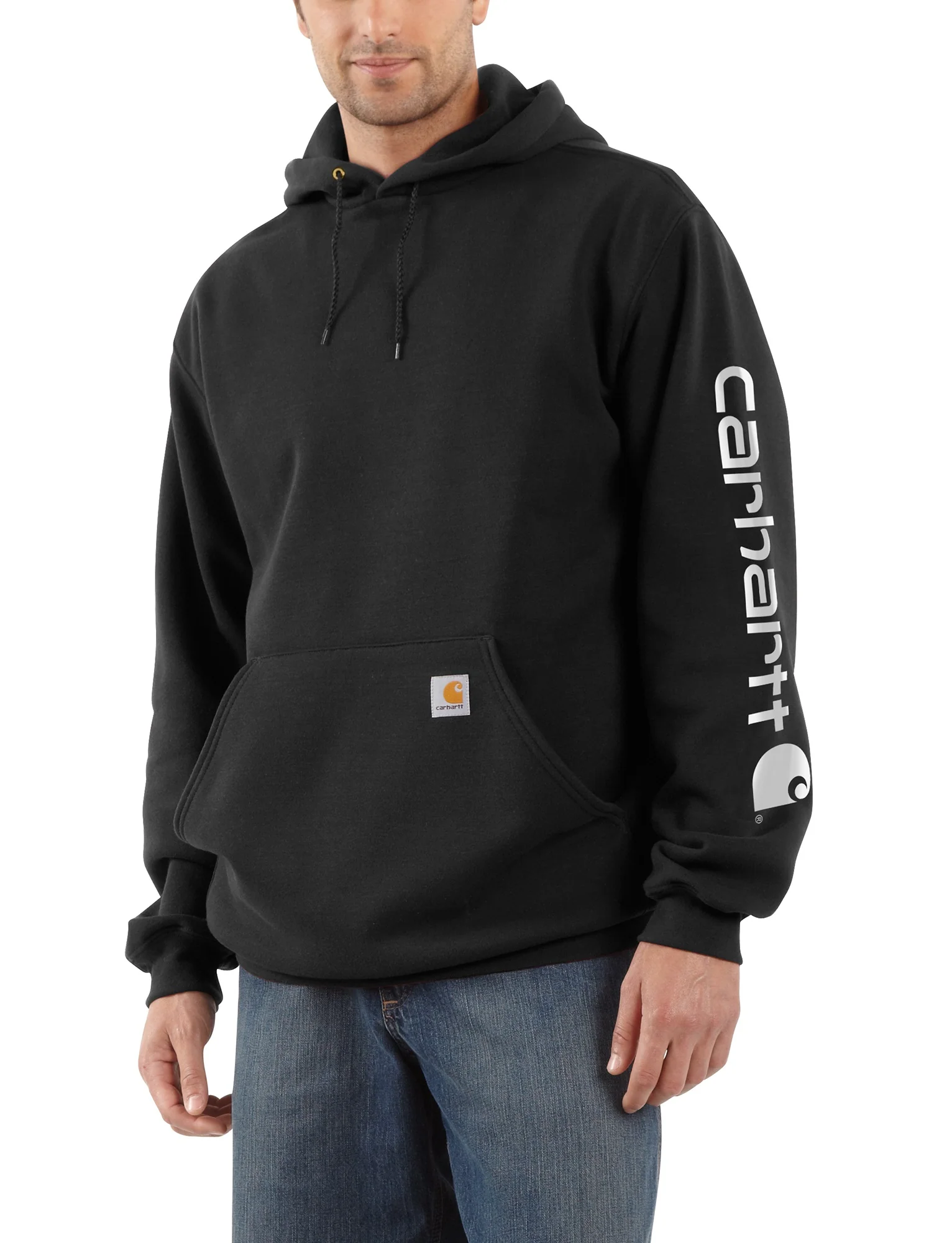 Carhartt Midweight Hooded Logo Hoodie - Image 5