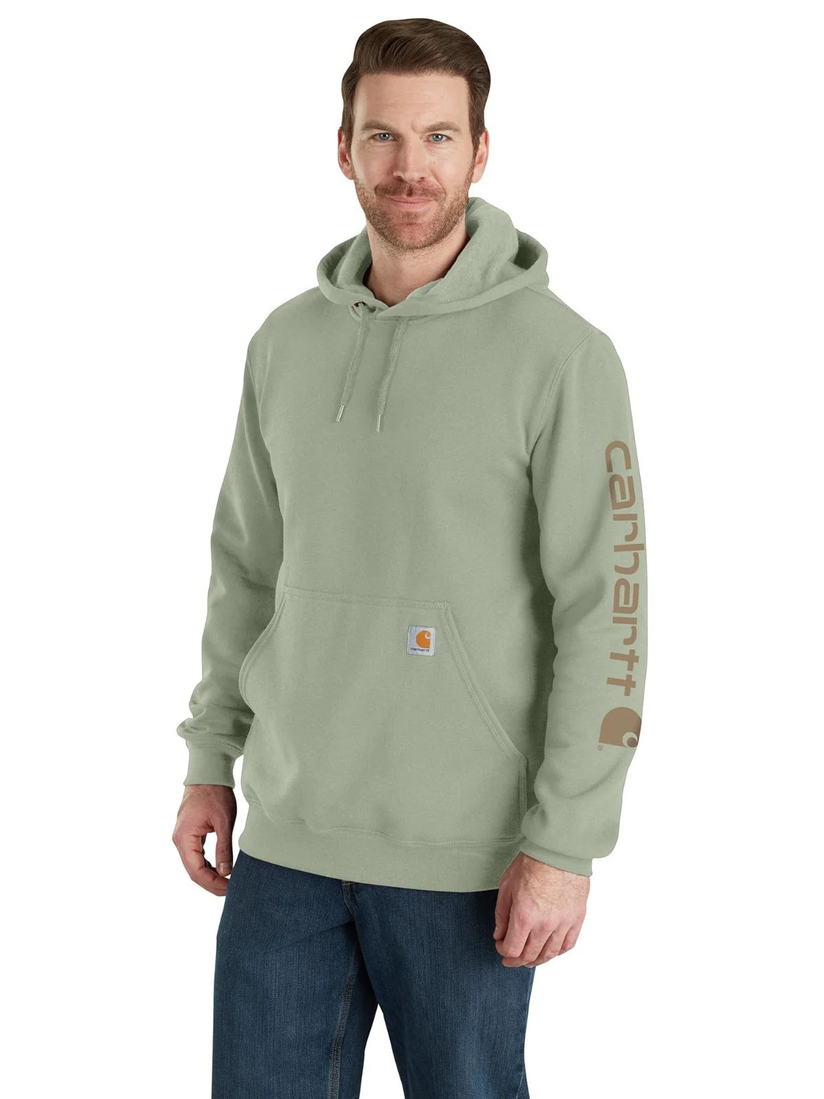 Carhartt Midweight Hooded Logo Hoodie - Image 7