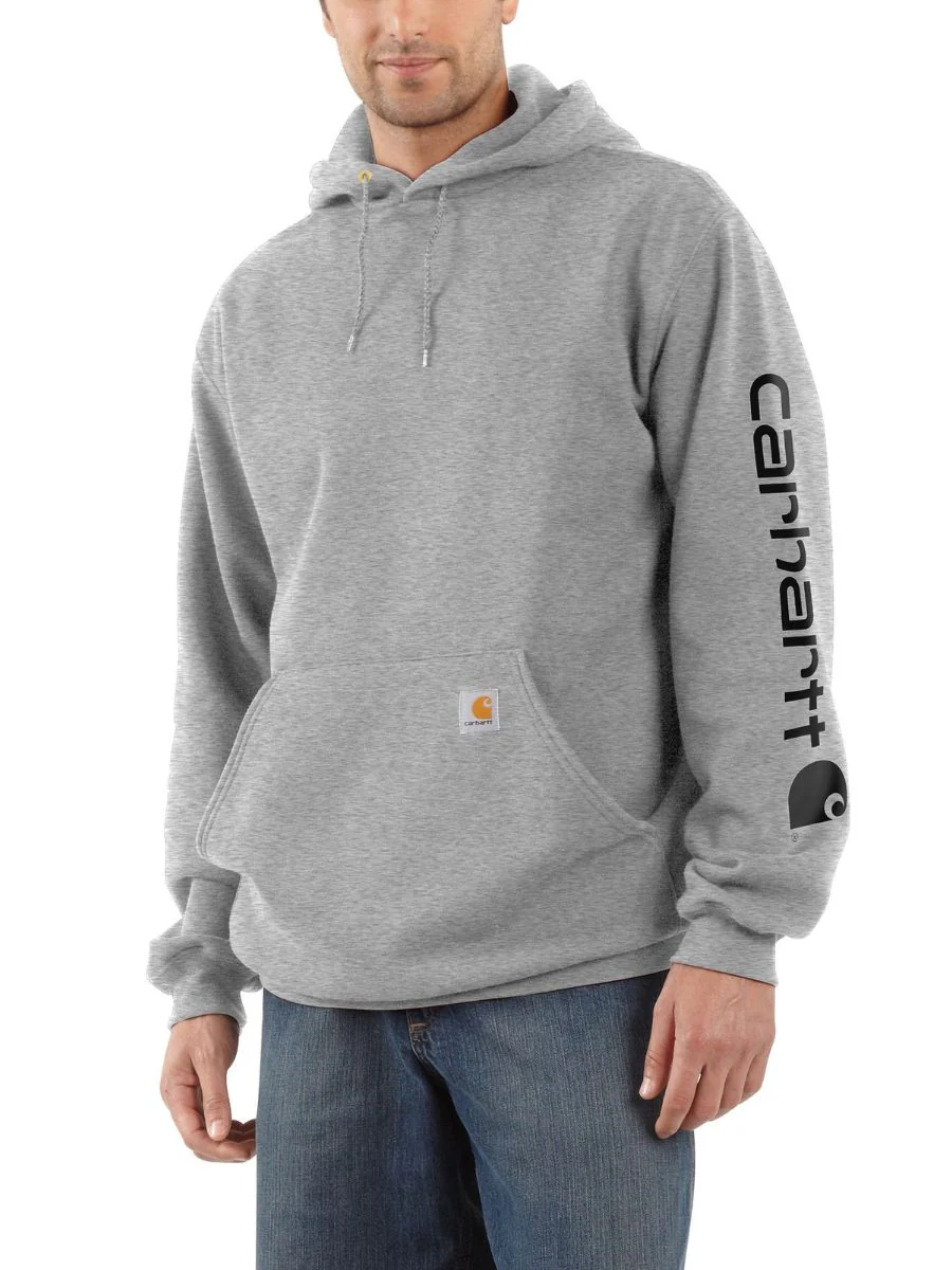 Carhartt Midweight Hooded Logo Hoodie - Image 8