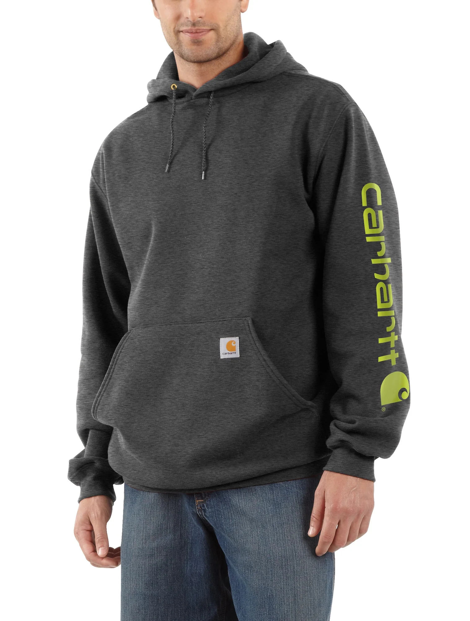 Carhartt Midweight Hooded Logo Hoodie - Image 9