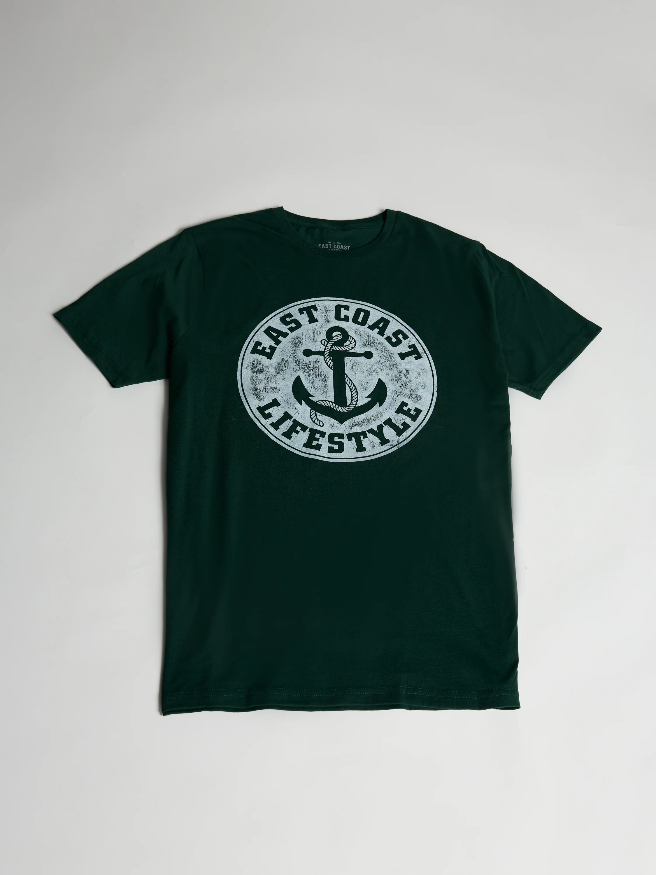 East Coast Lifestyle Distressed Anchor Logo Tee - Image 12