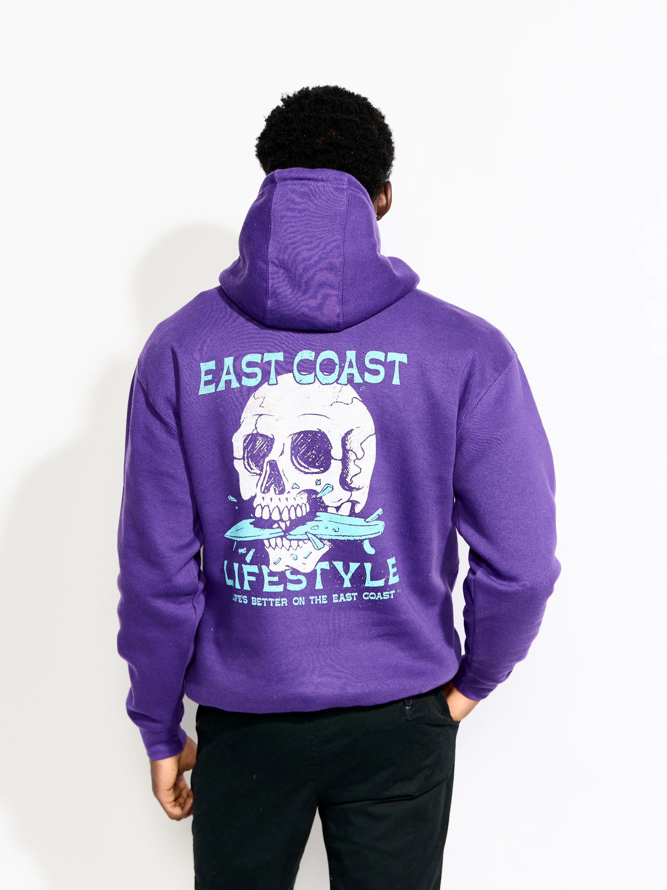 East Coast Lifestyle Surfboard Skeleton Hoodie - Image 3